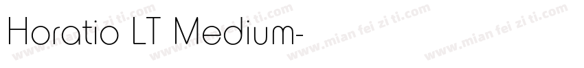 Horatio LT Medium字体转换